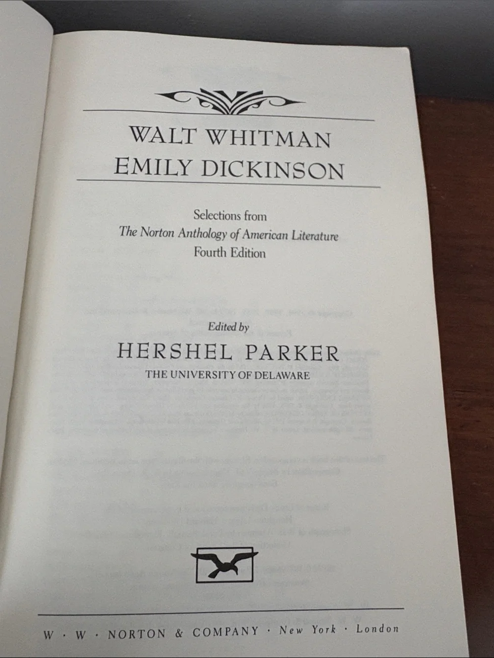 The Norton Anthology: Walt Whitman & Emily Dickinson - Softcover